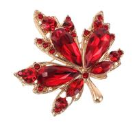 Holibanna Elegant Maple Leaf Brooch Pin for Women Autumn Winter Dress Brooch with Secure Fit Sophisticated Fall Lapel Decor for Thanksgiving Parties and Daily Wear Vibrant Maple Leaf