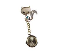 Holibanna Elegant Nurse Pocket Watch Rhinestone Brooch Gold Design Medical Hanging Watch for Professionals Portable and Stylish Timepiece