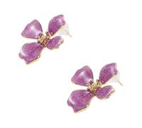 Holibanna Elegant Pastel Faux Pearl Flower Earrings for Women Lightweight Statement Floral Jewelry Color Retaining Accessories for Wedding Prom Birthday Gifts