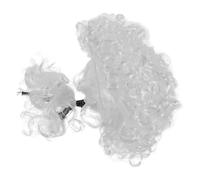 Holibanna Elegant Renaissance Style Judge Wig White Curly Wig Adult and Boys and Girls Halloween Costumes Reusable Accessories
