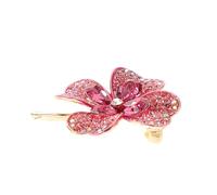 Holibanna Elegant Rhinestone Shamrock Brooch Pin for Women Minimalist Crystal Lapel Pin for Weddings Parties and Special Occasions Charming Lucky