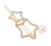 Holibanna Elegant Star Hairpin Rhinestones and Imitation Pearl Pin for Wedding Party