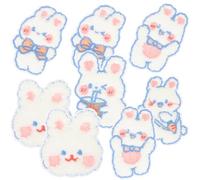 Holibanna Embroidered Patches and Assorted Style Shape 8pcs Chenille Cloth Material with Good Hand Feel, Multifunctional Repairing Patches for Clothing and Skirts for Clothes Shop