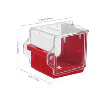 Holibanna Emergency Stop Button Cover Protector with Base, 33/22Mm Plastic Dustproof Switch Guard Cap for Industrial Pushbutton Switch, Power Button Protector for Machinery Safety