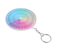 Holibanna Emotion Wheel Keyring Sturdy Metal and Acrylic Double-sided Pendant for Mood Aid for Classroom and Personal Use