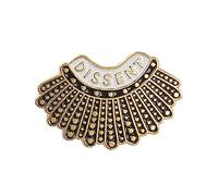 Holibanna Enamel Pin Collar Civil Rights Pin Shirt Badge Alloy Brooch for Festival Party Gathering Creative Fashion Decor for Jeans Clothing