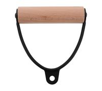 Holibanna Ergonomic Wooden Handle Cable Pull down Accessory for Rowing Machine, Fitness Exercise Handles for Lat Pulldown and Back Workout, Portable Gym Attachment for Strength Training