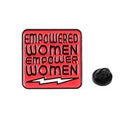 Holibanna Feminism Brooches Pin EMPOWER WOMEN Letters Brooch Brooche Pin Feminist Badge Enamel for Women Rights Ruth Ginsburg Jewelry present
