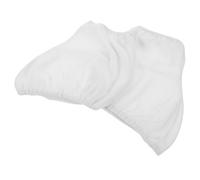 Holibanna Figure Skate Boot Covers with Washable Design 1 Pair White for Size 34-38, Stretch Velvet Material Protective Sleeve for Ice Skating Practices and Shows, Youth Skating