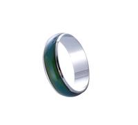 Holibanna Finger Mood Ring 6mm Width Changing Color Ring for Men Women Fashion Jewelry for Halloween Birthday Festival