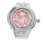Holibanna Finger Ring Watch Fashionable Decorative Portable Quartz Watch Pink Stylish Accessory for Women