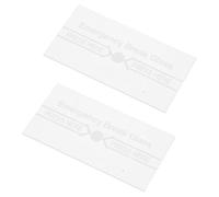 Holibanna Fire Alarm Manual Switch Cover Glass Break Switch Panel 2pcs Waterproof Glass Breakage Alarm Device Easy Installation for Emergency and Scenarios