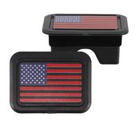 Holibanna Flag Car Plug 2pcs Patriotic ABS Truck Bed Rail Stake Cover Compatible with Dodge Ram 2500 Rear Tailgate Suitable for Moving