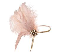 Holibanna Flapper Headband Women's 1920s Vintage Hair Accessory Tassel Bridal Party