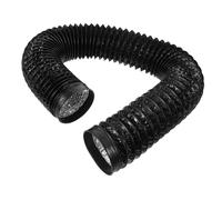 Holibanna Flexible Aluminum Foil Dryer Vent Hose 100mm Black Heavy-duty Not Easily Deformed Compatible with Home Decor for Clothes Dryer Replacement