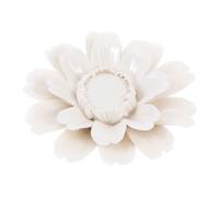 Holibanna Flower Beautiful Ornament Ceramic Wall Decorative Hanging White Sculpture for Decoration and Adornment Home Office