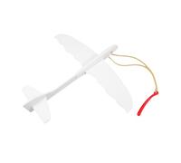 Holibanna Foam Airplane for DIY Art Craft Glider Kit Outdoor Throwing Plane Engaging Rubber Band Launcher for Skill Development Imagination Play for Projects