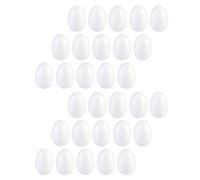 Holibanna Foam Craft Eggs 30Pcs 7cm Craft Foam Egg Molds Easter Party Foam Eggs DIY Painting Solid Eggs Easter Egg Decorations Ornaments