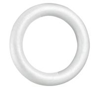 Holibanna Foam Project Ornament Foam Blank Decor DIY Supplies White Delicate Round Craft Can Be Fixed Can Be Polished for Craft Project and Painting Christmas Decoration