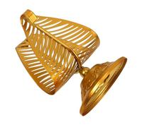 Holibanna Freestanding Metal Leaf Napkin Holder Tabletop Tissue Dispenser Space Saving Organizer for Coffee Shop Bar Ktv Dining Room Kitchen Countertop