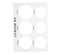 Holibanna Fruit Diameter Measuring Ruler for Pears and Apples Sturdy Plastic Fruit Grading Tool with Portable Lightweight Design Quick Reading Device