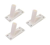 Holibanna Garden Decor 3 Pcs Self- adhesive Flag Pole Mounting Brackets Wall- mounted Holder Racks Outdoor Ornaments