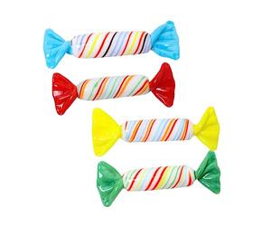 Holibanna Glass Candy Ornaments Artificial Sweets with Lovely Shapes 4pcs and Creating a Warm and Romantic Smooth Surface for Home Decoration for Festival Decorations