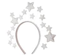 Holibanna Glitter Star Headband for Women Sparkly Christmas Party Hair Accessory Flexible Comfortable Holiday Hairband Sparkly Design for Weddings Festivals and Bridal Showers