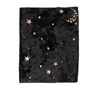 Holibanna Gold Stamping Velvet Book Cover Protective Hand-Made Cloth Sleeve with Star Moon Pattern for Hardback and Paperback Books School Notebooks Diary