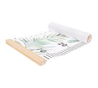 Holibanna Growth Chart Canvas Wall Decor Height Measurement Ruler with Unique Cartoon Pattern Design Easy to Hang Wooden Hanging Ruler for Room Nursery