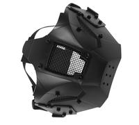 Holibanna Half Face Skull Mask Helmet for Men Futuristic Steampunk Punk Style Cosplay with Build Fit for Halloween Parties and Haunted House Events