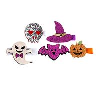 Holibanna Halloween Hair Clips for Assorted Accessories with Skull Witch Hat Pumpkin Ghost and Comfortable and Durable Hairpins for Boys