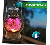 Holibanna Halloween Skeleton Lantern Light Vintage Skull Tabletop Decor Compact LED Lantern for Spooky Party Atmosphere Festive Halloween Decoration Battery Design