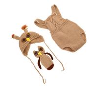 Holibanna Hand-knitted Newborn Photoshoot Outfit for Boys and Soft Crochet Owl Costume Photography Clothes Comfortable Photo Prop for Newborns