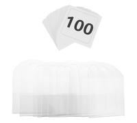 Holibanna Hanging Acrylic Number Cards 10Pcs with Mirror Image Paper Tags for Garment Labeling and Live Auction Events