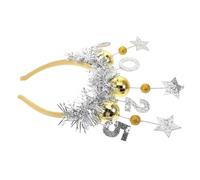 Holibanna Happy Year Glitter Star Headband Sequin Hair Accessory for Parties and Photos and Lightweight Year Eve Headwear Fun Festive Prop for Celebrations