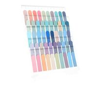 Holibanna -Head Sticky Page Tabs 5 Sheets 50 Pieces Pet Ultra-Thin Index Flags for Notebooks and Journals, Colorful Annotation Tabs for Office and School Use