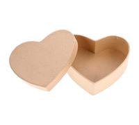 Holibanna Heart Shape Kraft Paper Box 12.5X10.5X4Cm DIY Heart Box for Candy Storage Lid for Birthday Anniversary and Party Presents