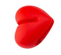 Holibanna Heart Shaped Silicone Thermometer Clip for Candy Oil Milk and Chocolates Portable Probe Clip for Easy Temperature Monitoring Cooking and Baking Compact Design for Kitchen Use