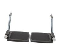 Holibanna Heavy Duty Wheelchair Footplates with Pole 1 Pair Universal Elevating Leg Rest for Patients Sturdy Replacement Footrest for Elderly and Handicapped Sturdy Folding Design Random Color