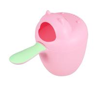 Holibanna Hippo Shaped Bath Cup with Handle Safe Rounded Edges Shampoo Rinse Cup for Newborns and Boy Girl Cartoon Waterfall Rinser Scoop for Comfortable Hair Washing and Bath Fun