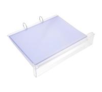 Holibanna Horizontal Menu Display Stand A6 Size with 6-Page Flip Plastic Document Holder for Restaurant Cafe Tabletop Marketing Sign Holder