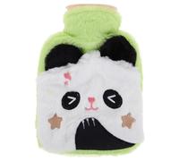 Holibanna Hot Water Bottle with Panda Cover Cozy Hand Pockets for Warmth for Neck and Shoulder Relief Easy to Fill Water Pouch for Comfort