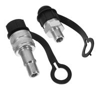 Holibanna Hydraulic Quick Connect Couplers Dust Cap M16x1.5 Thread 2pcs Carbon Steel Effortless Attachment Changes for Hydraulic Jack Use