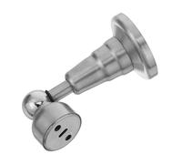 Holibanna Hydraulic Stainless Steel Door Stopper No-Drill Installation Quiet Anti-Collision Floor Buffer for Wooden Glass Doors for Home Office