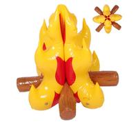 Holibanna Inflatable Campfire PVC Fake Bonfire Prop for Imaginative Play Easy to Assemble Reusable Camp Fire Decoration for Tents and Parties