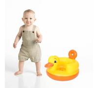 Holibanna Inflatable Duck Seat for Months Bath Chair and Pool Float Comfortable Supportive Floor Lounger for Summer Beach Travel Multifunctional Sofa and Dining Seat