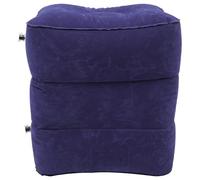 Holibanna Inflatable Travel Footrest Pillow Soft Flocked Material with Adjustable Height Comfortable Leg Support Cushion for Airplane and Car Use for Restful Journey