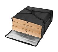 Holibanna Insulated Pizza Carrier Bag Thermal Food Transport Bag Non Woven Zippered Food Warmer Cooler Carrier for Takeaway