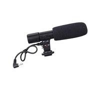 Holibanna Interview Microphone for DSLR Camera and Phone Lightweight Video Mic with Dual-head Pickup Long Working Wide Sound Range Compatible with Camcorders and Vlogging Recording